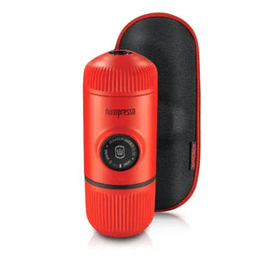 Espressor portabil Wacaco Nanopresso rosu + Geanta de transport - Coffee Gear