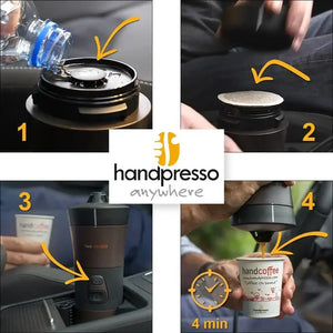 Set espressor portabil Handcoffee Auto 12 V - Coffee Gear
