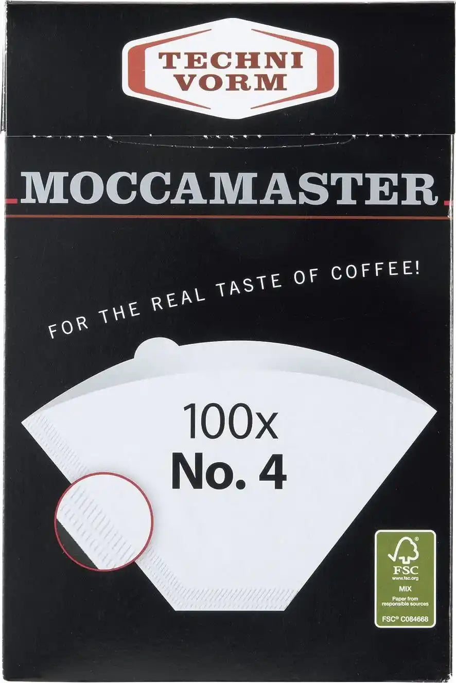 Set 100 filtre de hartie Moccamaster nr.4 - Coffee Gear