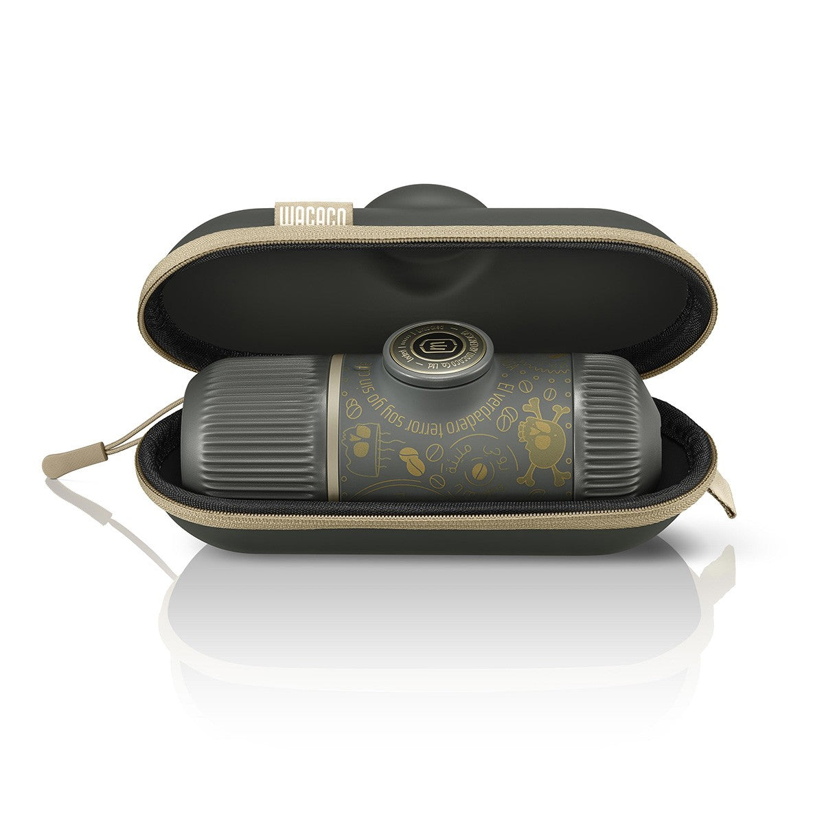 Espressor portabil Wacaco Nanopresso + Geanta de transport – Dark Souls Gri