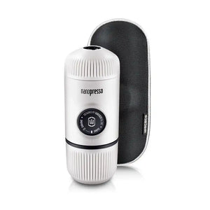 Espressor portabil Wacaco Nanopresso alb + Geanta de transport - Coffee Gear