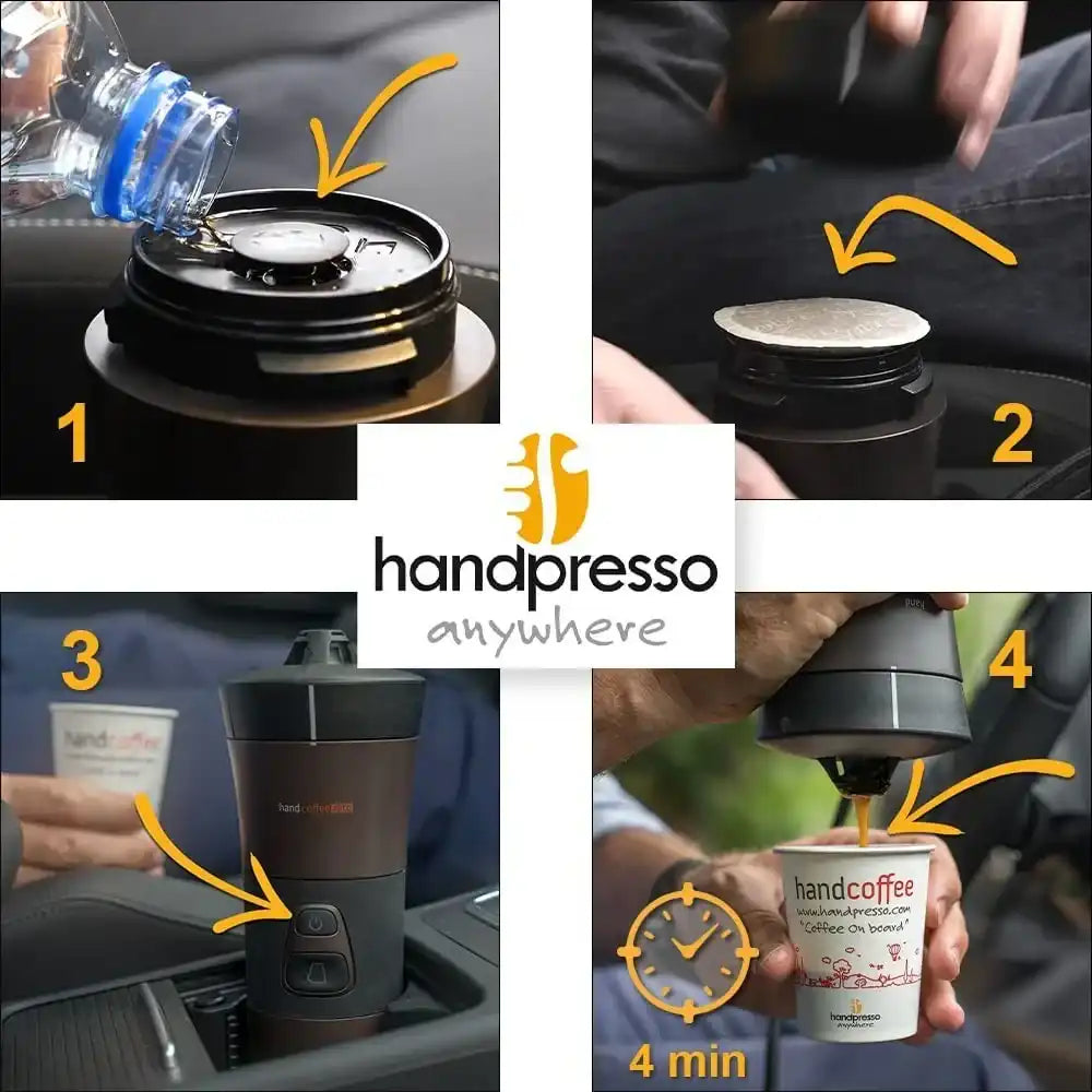 Set espressor portabil Handcoffee Auto 12 V - Coffee Gear