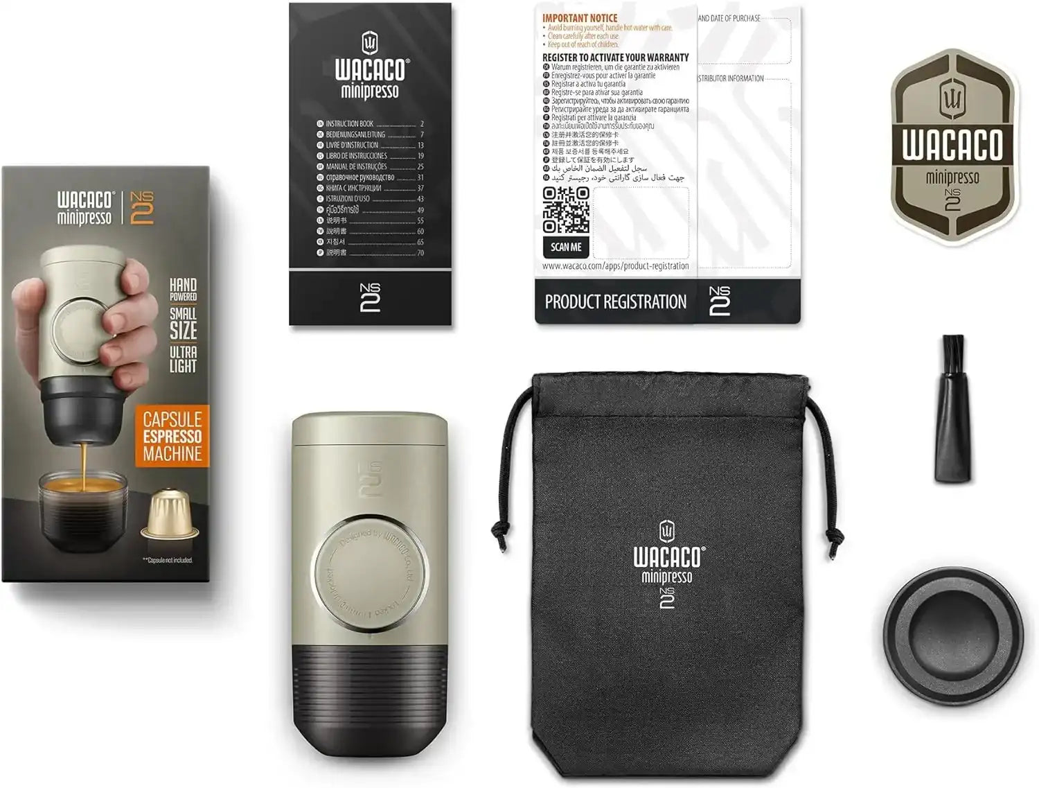 Espressor portabil Wacaco Minipresso NS2 Nespresso - Coffee Gear