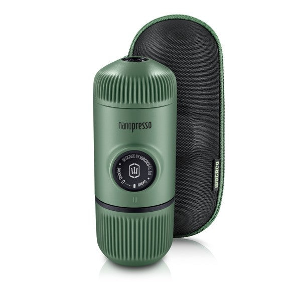 Espressor portabil Wacaco Nanopresso verde + Geanta de transport