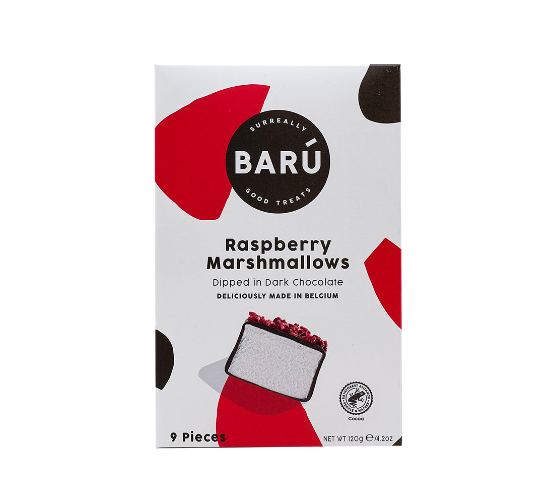 Barú Dark Chocolate & Raspberry Marshmallows 120 g